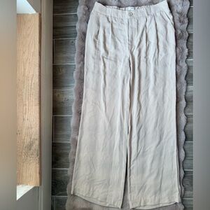 Gemma + Jane wide leg pants in cashew, size large, brand new with tags